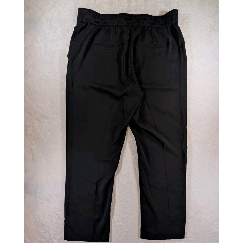 Quince Womens Black Ultra-Stretch Ponte Straight Leg Pants Size 16 Office Casual - Picture 3 of 11